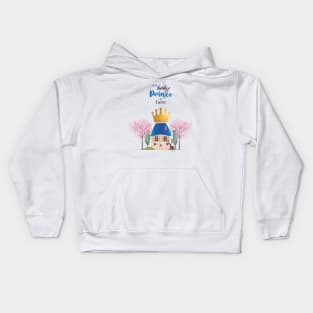 Baby Boy Crowned Blue Gold Fairy Prince Castle Kids Hoodie